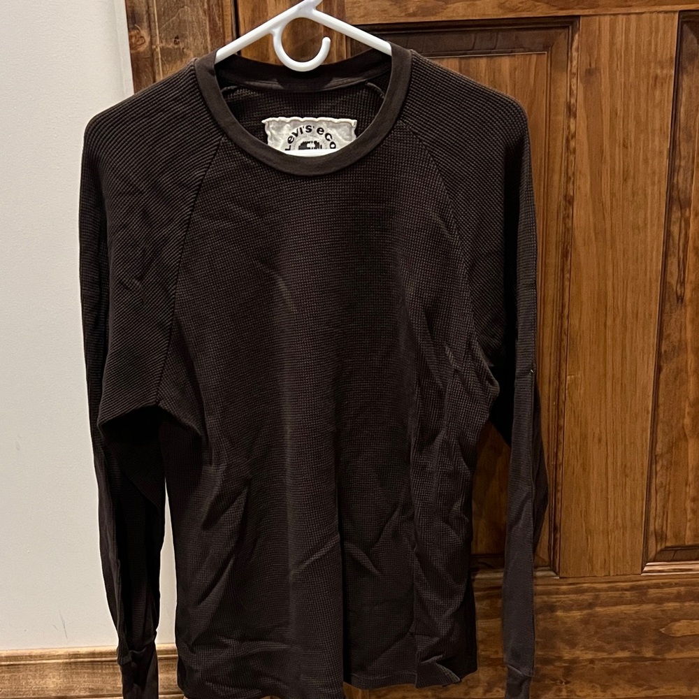 Levi's Eco Dark Brown Waffle Knit Shirt